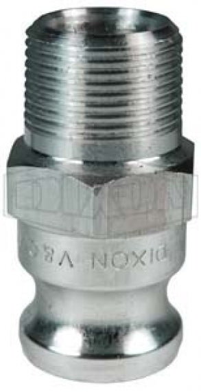100-F-AL by Dixon Valve | Cam & Groove Adapter | Type F | 1" Adapter x 1" Male NPT | Aluminum