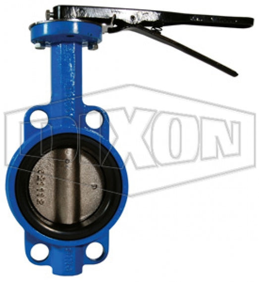IBFVW800 by Dixon Valve | Butterfly Valve | Wafer Style | 8" 150# Flange | Nitrile Rubber Liner | Nickel Plated Iron Disc | Ductile Iron