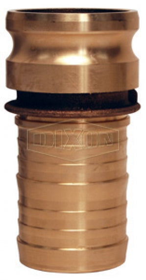 600-E-BR by Dixon Valve | Cam & Groove Fitting | Type E | 6" Adapter x 6" Hose Shank | Brass