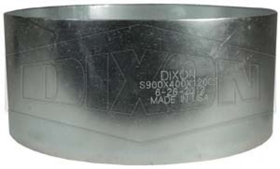 S900X600X120CS Dixon King Crimp® | Large Sleeve | 9.00" Sleeve ID | 8" Hose ID | 0.120" Sleeve Wall Thickness | 6.00" Length | Carbon Steel
