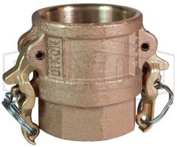 BD050 by Dixon Valve | Boss-Lock Cam & Groove Coupler | Type D | 3/4" Coupler x 1/2" Female NPT | Brass