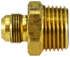 14017 (14-017) by Midland | Space Heater Fitting | Male Adapter | 3/8" x 1/2" | Straight | Brass