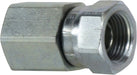 14051216 by Midland | Hydraulic Female Swivel Adapter | 3/4" Female Pipe x 1" Female NPSM | Straight | Steel