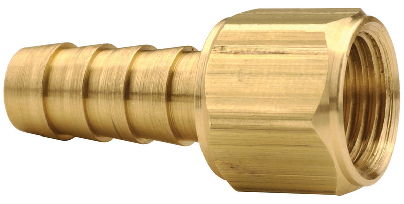 1451217K by Dixon Valve | Hose Barb Insert | Female 37° JIC Swive | 3/4" Tube OD | 3/4" Hose ID x 3/4" Female JIC | Brass