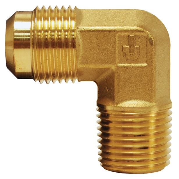 149F-12-12 by Dixon Valve | SAE 45° Flare Male Adapter | 90° Elbow | 3/4" Male SAE 45° Flare x 3/4" Male NPT | Brass