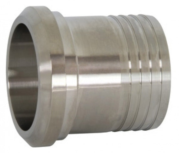 14AHR-G300 Dixon Valve Plain Bevel Seat Rubber Hose Adapter - 3" Tube OD - 304 Stainless Steel