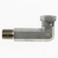 1501-L-04-04-FG by Brennan Inc. | -04 Male Pipe x -04 Female Pipe Swivel | 90° Elbow (Long) | Forged Steel