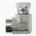 1502-08-12-FG by Brennan Inc. | -08 Female Pipe x -12 Female Pipe Swivel | 90° Elbow | Forged Steel