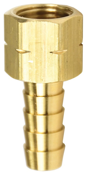 1540509K by Dixon Valve | Welding Acetylene Coupling | Left-Hand Thread | 9/16" Female UNF x 5/16" Hose ID | Brass