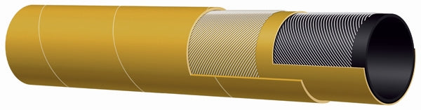 T155AK150X100 Alfagomma by Kuriyama | T155AK Series | Compressed "Air Drill" Hose | 1-1/2" ID | 1.97" OD | 300 PSI | Yellow | 100ft