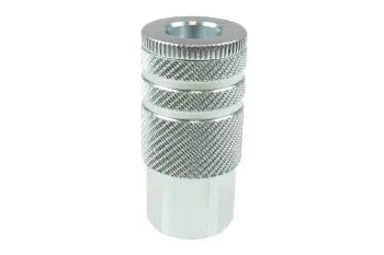 150S by Coilhose | Steel Coupler | 1/4" Female NPT Industrial Interchange | Coupler | Straight | Plated Steel