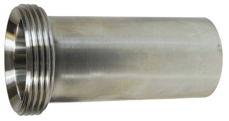 15AHT-G300 Dixon Valve Threaded Bevel Seat Tygon® Hose Adapter - 3" Tube OD - 304 Stainless Steel