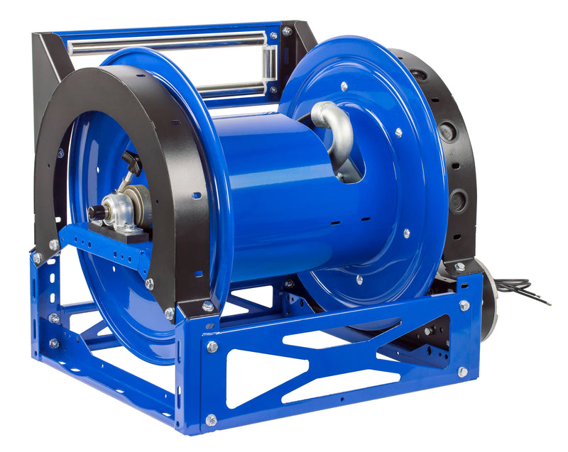 1680-1120-ED by Coxreels | 1600 Series | 1,500 PSI Motor Driven Hose Reel | 12V DC 1/2 HP Explosion Proof Electric Motor | 1-1/2" Hose ID | Steel | 35ft Capacity, Hose Not Included