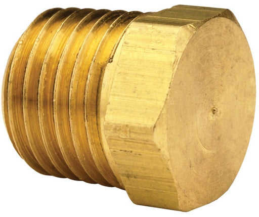 1630400C by Dixon Valve | Hex Head Plug | 1/4" Male NPTF | Brass