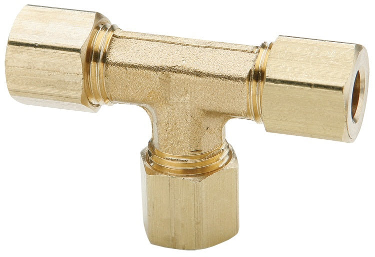 164C-02 by Dixon Valve | Compression Fitting | Union Tee | 1/8" Tube OD x 1/8" Tube OD x 1/8" Tube OD | Brass