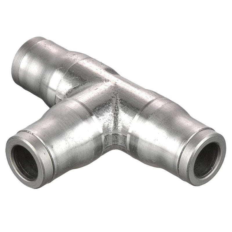 164PLS-4 by Parker | Prestolok PLS Push-to-Connect Fittings | Tube to Tube Fittings | 1/4" Tube Size | 1.66" Length | 1.06" Width | Tee | Stainless Steel | Pack of 5