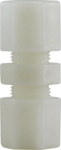 17078N (17-078N) by Midland | Plastic Compression Fitting | Reducing Union | 5/16" Tube OD x 1/4" Tube OD | Straight | White Nylon