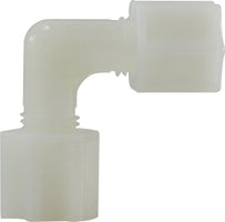 17126N (17-126N) by Midland | Plastic Compression Fitting | 3/8" Tube OD x 3/8" Tube OD | White Nylon