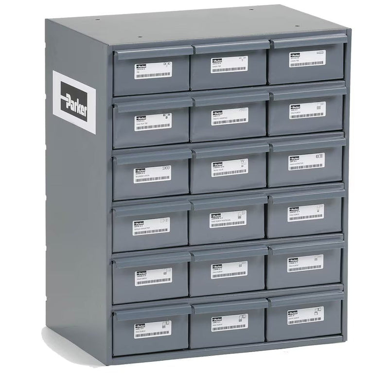 18-DC by Parker | 18 Cabinet Drawer | 17.25" Width x 11.625" Depth x 21.25" Height | Gray | Steel