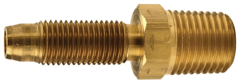 1820804S by Dixon Valve | Reusable Fitting | Male Stem | 1/2" Hose ID x 1/4" Male NPTF | Brass