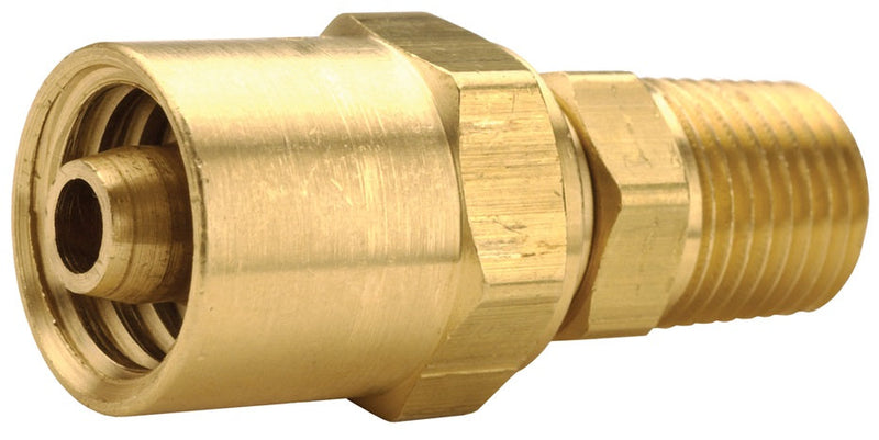 1835106K by Dixon Valve | Reusable Fitting | Male Stem & Ferrule Set (Unassembled) | 5/16" Hose ID | 5/8" Hose OD | 3/8" Male NPTF | Brass