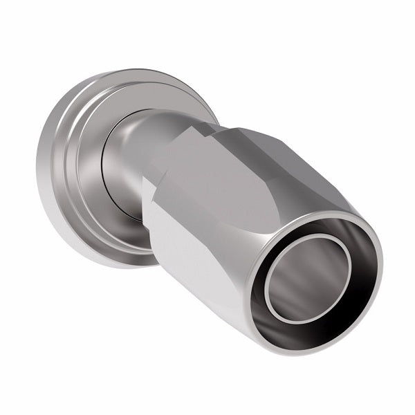 190846-24S Aeroquip by Danfoss | SAE Code 61 Split Flange 30° Elbow (SAE J518) 100R5 Reusable Hose Fitting | -24 Code 61 Split Flange x -24 Reusable Hose End | Steel