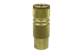 170 by Coilhose | Coilflow™ Lincoln Interchange Coupler | Manual | 1/4" Body Size | 1/4" Female NPT Thread | Straight | Brass (Type 17)