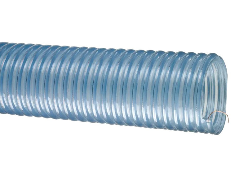 2001-600X60 Tigerflex® by Kuriyama | 2001™ Series | Heavy-Duty Food Grade Material Handling Hose | with Grounding Wire | PVC / Polyurethane | 6" ID | 6.93" OD | 60ft Length