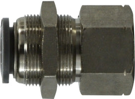 20170C (20-170C) by Midland | Push-In Fitting | Bulkhead Female | 1/4" Tube OD x 1/8" Female NPT | Straight | Composite Body