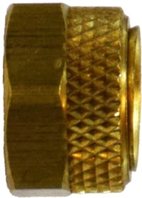 20228 (20-228) by Midland | Flareless Fitting | Universal Nut and Brass Sleeve Assembly | 3/16" Tube OD | 3/8-24 Thread | Brass