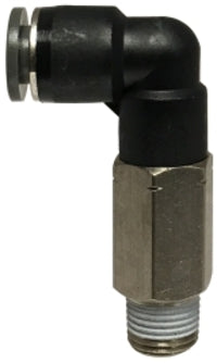 20581C (20-581C) by Midland | Push-In Fitting | Long Pattern | 3/8" Tube OD x 1/2" Male NPT | 90° Elbow | Composite Body