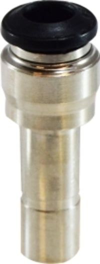 20759N (20-759N) by Midland | Push-In Fitting | Metric Reducer | 10mm Stud x 8mm Tube OD | Straight | Nickel Plated Brass