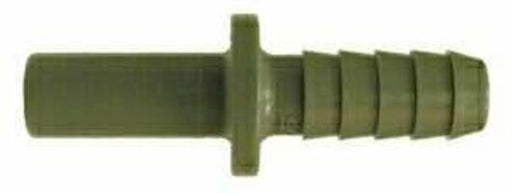 20968P by Midland | Push-In Tube Fitting | Tube Barb Connector | 1/2" Stem OD x 3/8" Hose Barb ID | Straight | Plastic