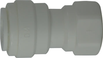 20940P by Midland | Push-In Tube Fitting | Female Connector | 3/8" Tube OD x 7/16" Female UNS (Cone Type) | Straight | Plastic