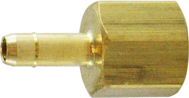 21046 by Midland | Barbed For Plastic Tubing | Female Adapter | 3/8" Tube OD x 1/4" Female Pipe | Straight | Brass