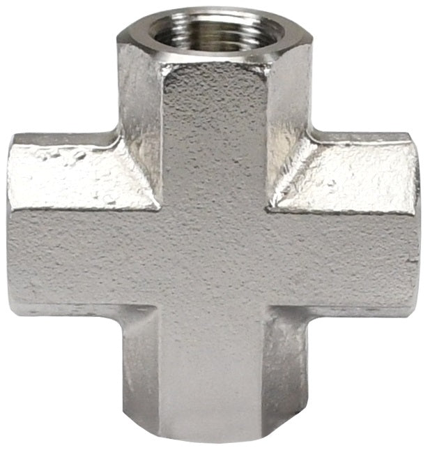 2280606SS by Dixon Valve | Pipe Cross | 3/8" Female NPT | 316 Stainless Steel
