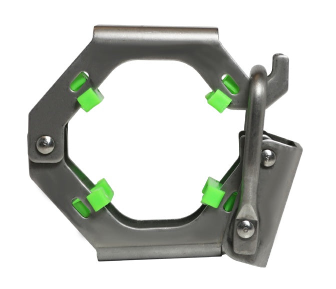 24THP40 by Dixon Valve | 24TH-Series | Sanitary Threadless Tube Hanger with Polypropylene Clips | 4" Size | 304 Stainless Steel