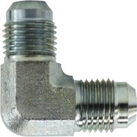 250084 by Midland | Hydraulic Union | 1/2" Male JIC 37° Flare x 1/4" Male JIC 37° Flare | 90° Elbow | Steel