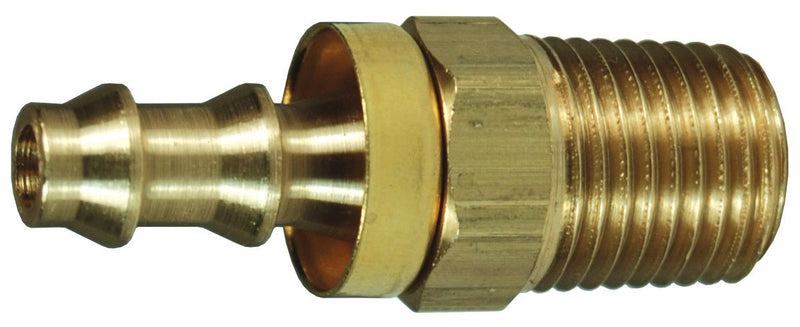 2720812CBC by Dixon Valve | Push-On Hose Barb Fitting | with Brass Cap | 3/4" Male NPTF x 1/2" Hose ID | Brass