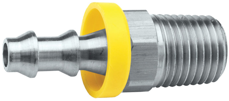 2720606SS by Dixon Valve | Push-On Hose Barb Fitting | 3/8" Male NPTF x 3/8" Hose ID | 303 Stainless Steel