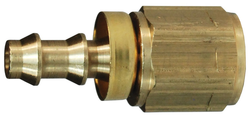 2740406CBC by Dixon Valve | Push-On Hose Barb Fitting | with Brass Cap | 3/8" Female NPTF x 1/4" Hose ID | Brass