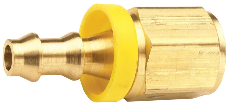 2740606C by Dixon Valve | Push-On Hose Barb Fitting | 3/8" Female NPTF x 3/8" Hose ID | Brass