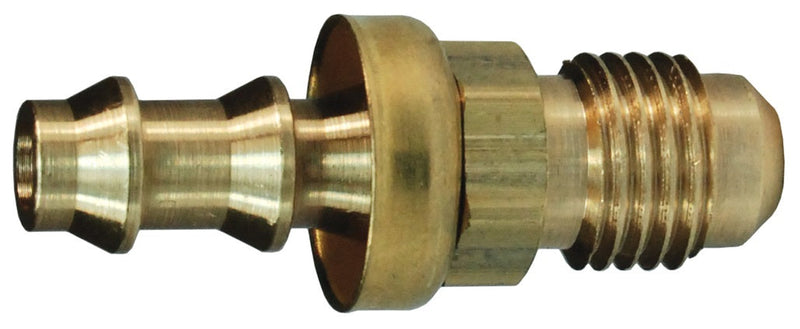 2821217CBC by Dixon Valve | Push-On Hose Barb Fitting | Male 45° SAE Swivel | with Brass Cap | 3/4" Tube OD | 3/4" Hose ID x 3/4" Male SAE 45° Flare | Brass