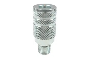 152S by Coilhose | Steel Coupler | 1/4" Male NPT Industrial Interchange | Coupler | Straight | Plated Steel