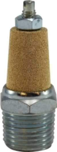 28379 (28-379) by Midland | Pneumatic Muffler with Flow Adjustment | 1/8" Male Pipe | Straight | Brass