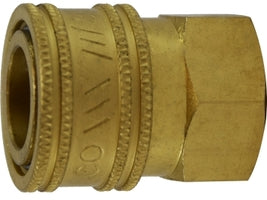 28671 (28-671) by Midland | ST Series (High Flow) Pneumatic Female Coupler | 1/8" Female Pipe | 1/8" Body Size | Straight | Brass