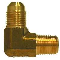 28781F (28-781F) by Midland | JIC 37° Flare | 3/4" Tube OD | 1/2-14" Male NPTF | 1-1/16-12" Tube Thread | 90° Elbow | Brass