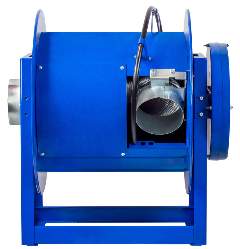 319-620 by Coxreels | 300 Series | Spring Driven Exhaust Hose Reel | 6" Hose ID, 6" FNPT Inlet | Steel | 20ft Capacity, Hose Not Included