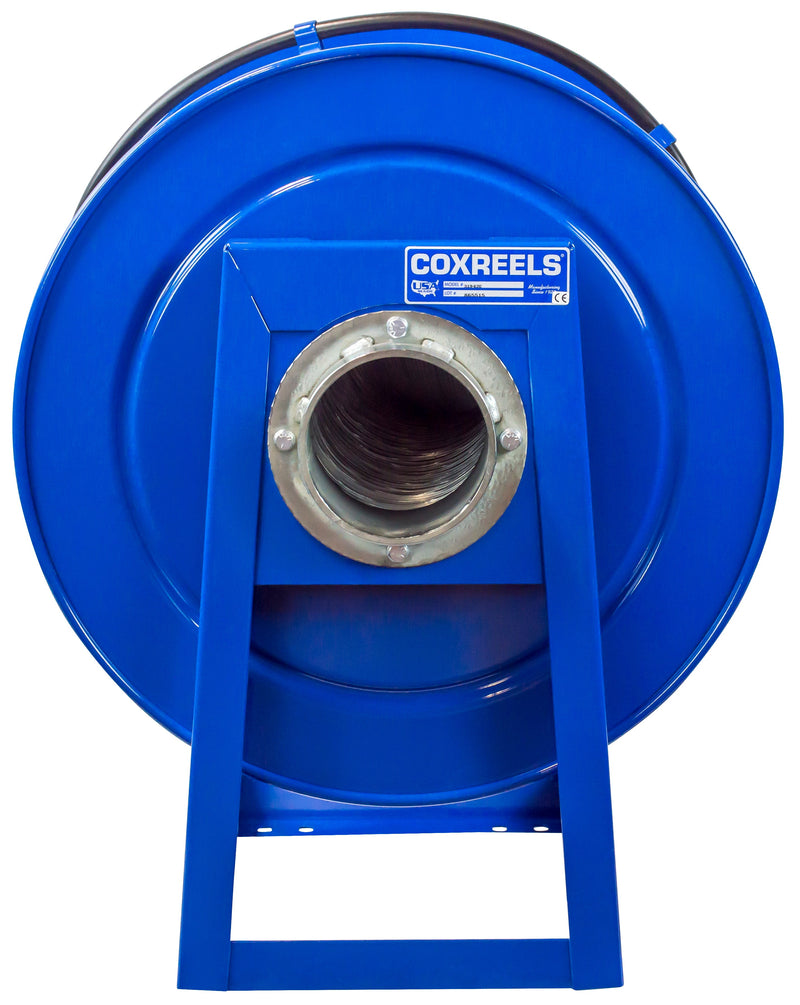 319-620 by Coxreels | 300 Series | Spring Driven Exhaust Hose Reel | 6" Hose ID, 6" FNPT Inlet | Steel | 20ft Capacity, Hose Not Included
