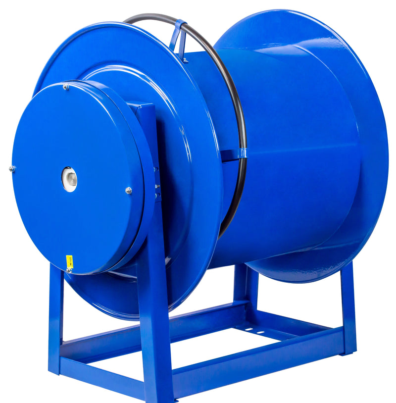 319-520 by Coxreels | 300 Series | Spring Driven Exhaust Hose Reel | 5" Hose ID, 5" FNPT Inlet | Steel | 20ft Capacity, Hose Not Included